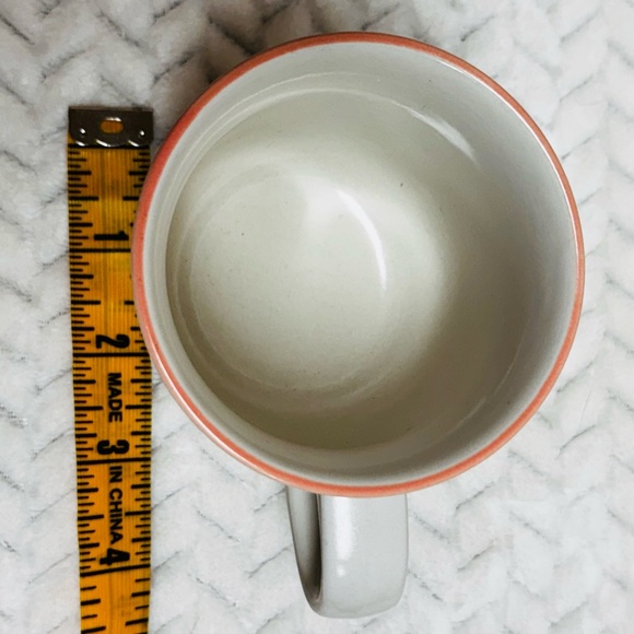 Vintage Stoneware Chantilly Fleur de Bois Ceramic Mug with Handle -Made in Japan - Picture 4 of 5